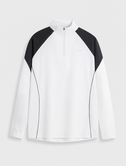 Áo phông nam dài tay cổ lửng kéo khóa | Wicking - Stretch