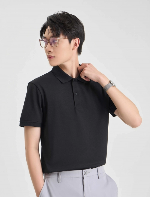 Áo polo nam basic dáng suông