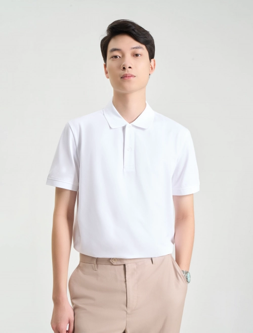 Áo polo nam basic dáng suông