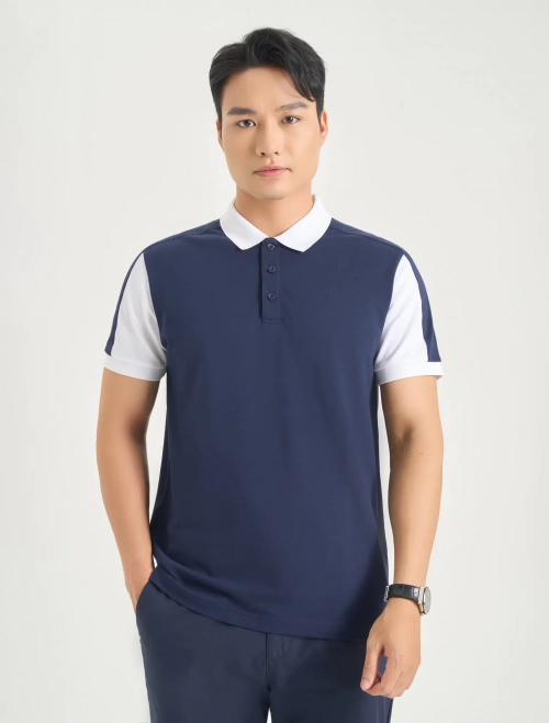 Áo polo nam phối màu