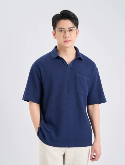 Áo polo nam cotton USA dáng rộng