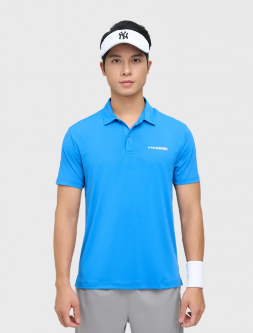 Áo polo active nam họa tiết kẻ viền