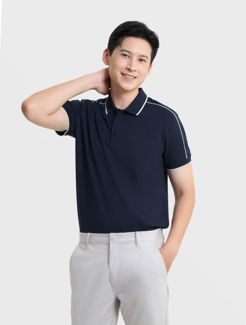 Áo polo nam phối viền