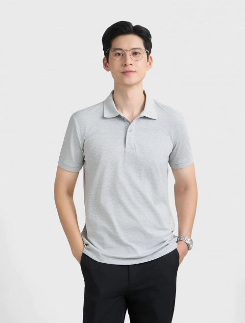 Áo polo nam basic dáng suông