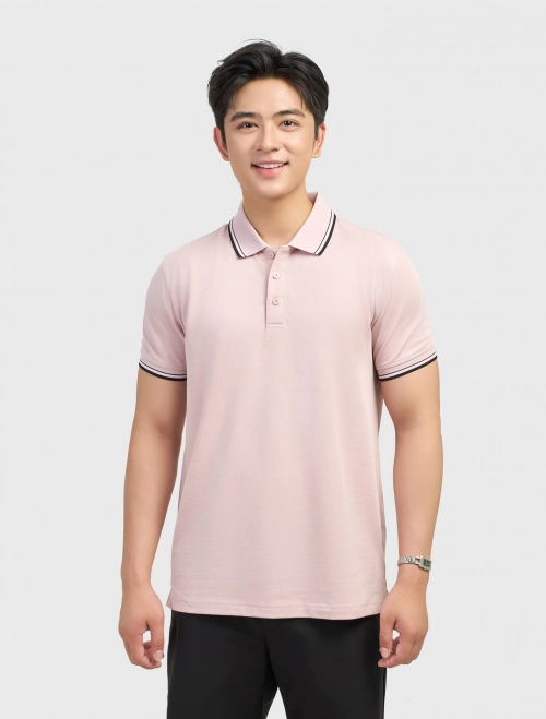 Áo polo nam phối màu dáng suông
