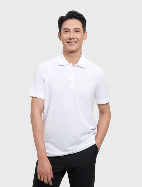 Áo polo nam basic dáng suông