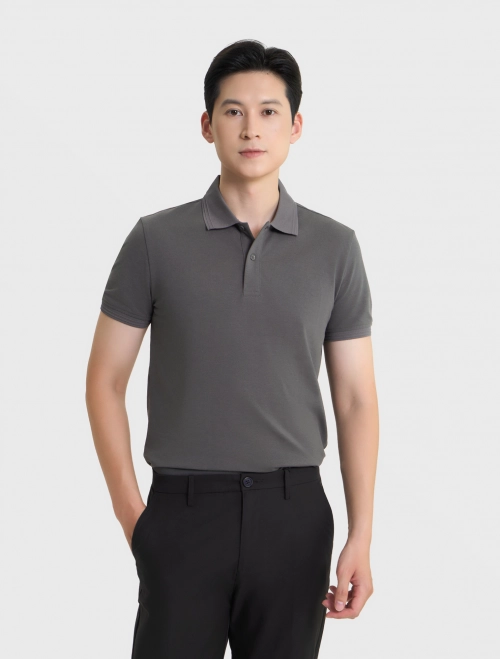 Áo polo nam basic dáng suông