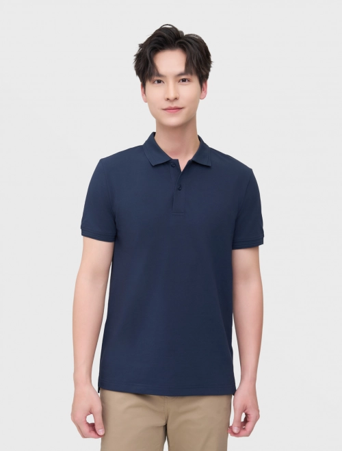 Áo polo nam basic dáng suông