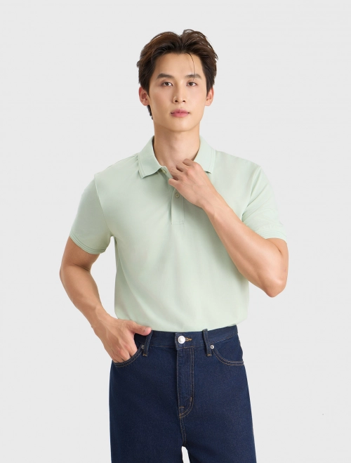 Áo polo nam basic dáng suông