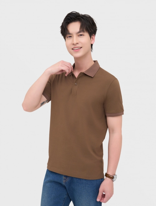 Áo polo nam basic dáng suông