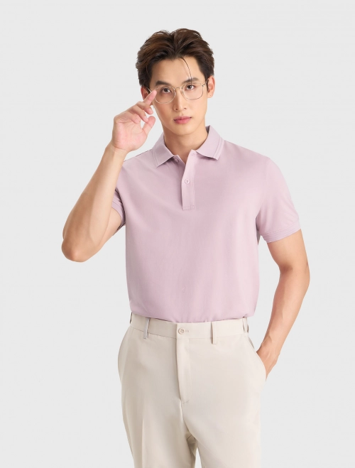 Áo polo nam basic dáng suông
