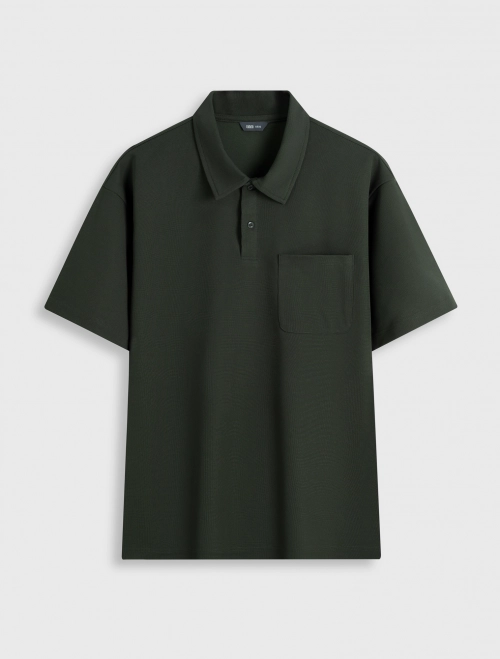 Áo polo nam basic dáng rộng