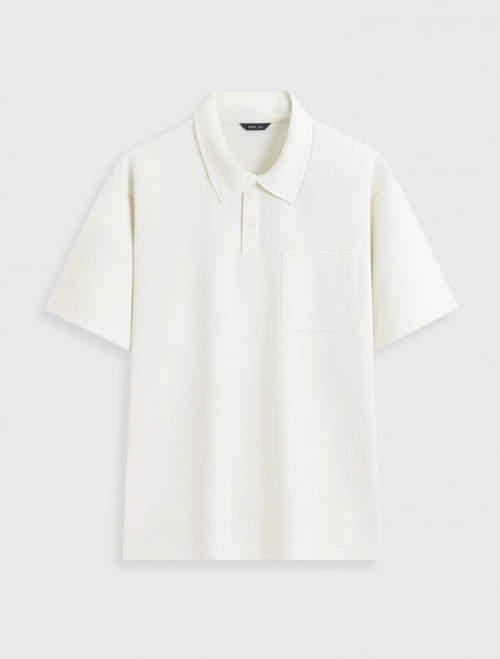 Áo polo nam basic dáng rộng