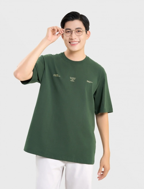 Áo phông nam cotton USA có hình in