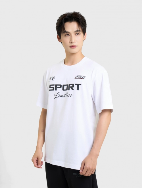 Áo phông nam cotton USA có hình in