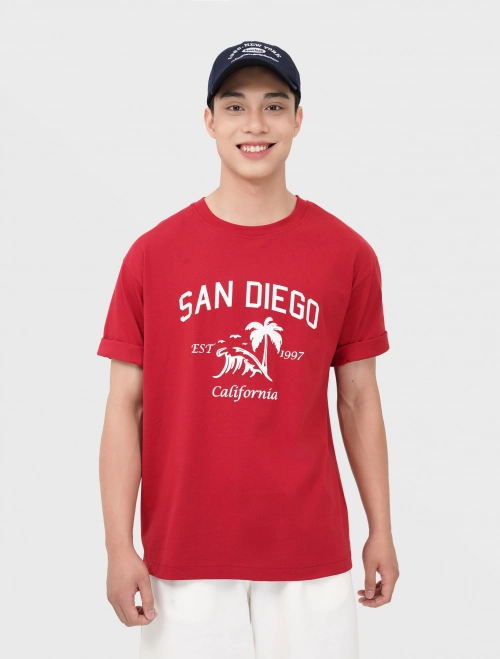 Áo phông nam cotton USA có hình in