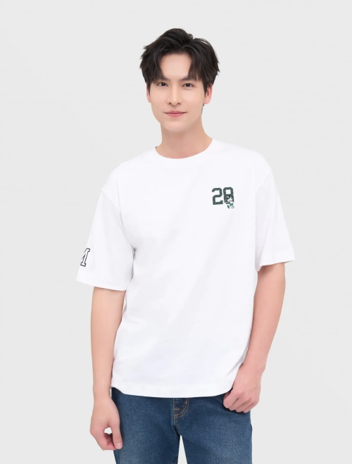 Áo phông nam có hình in license chuột mickey và số