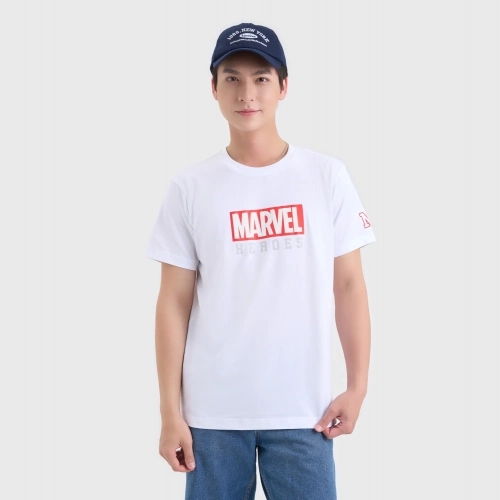 Áo phông nam cotton USA dáng suông in hình Avenger