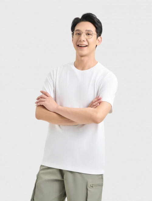 Áo phông nam basic dáng suông 