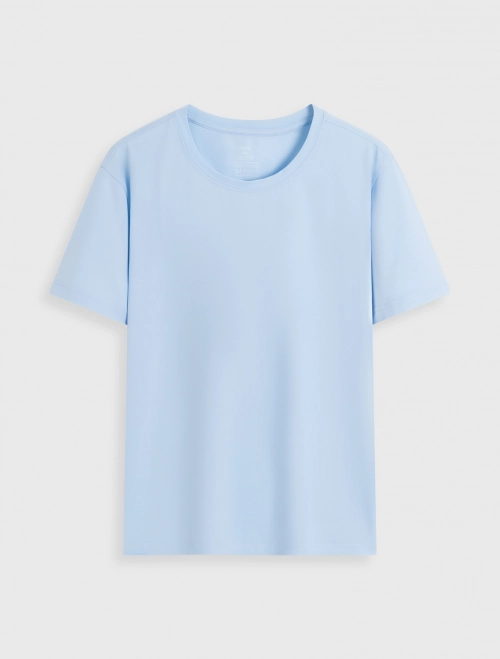 Áo phông nam Cotton USA basic cổ tròn