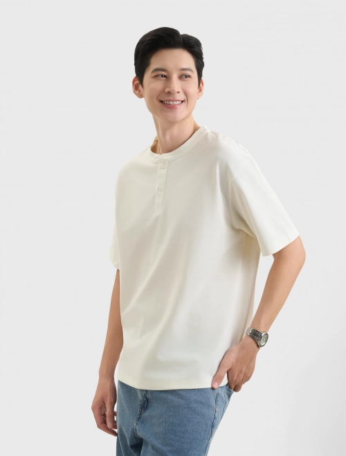 Áo phông nam basic dáng boxy