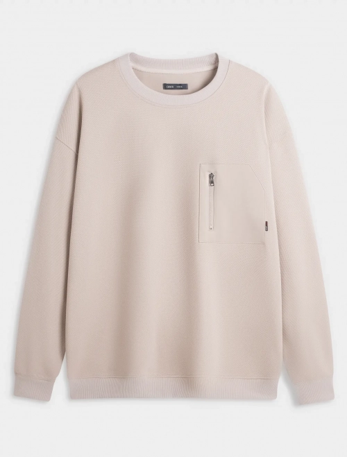 Áo nỉ nam phối túi ngực