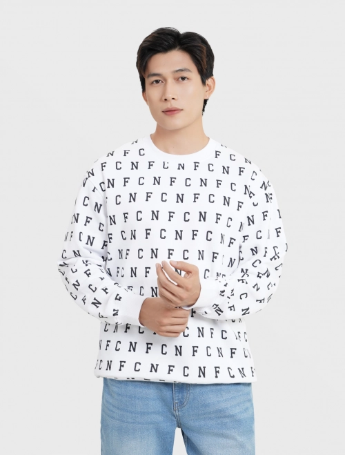 Áo nỉ nam có hình in