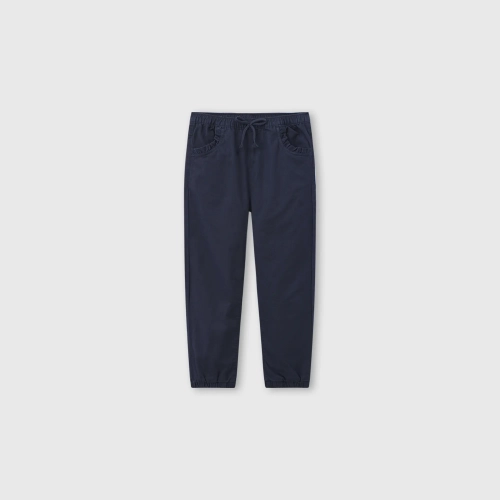Quần khaki bé gái dáng jogger cạp chun