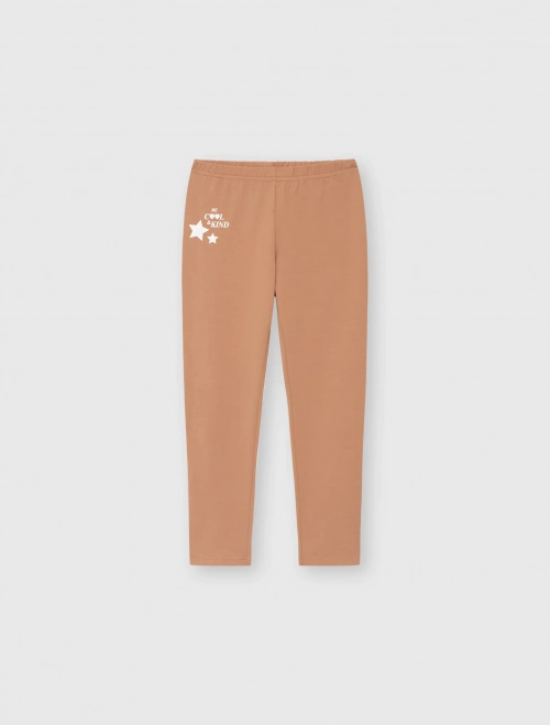 Quần legging bé gái cotton USA có hình in