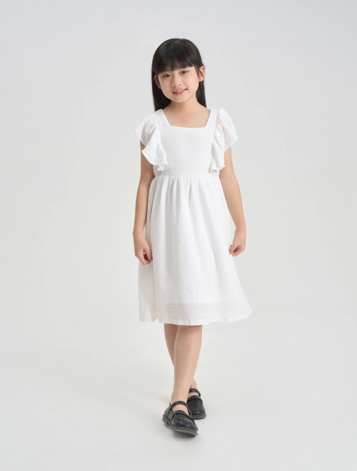 Váy liền bé gái tay bèo