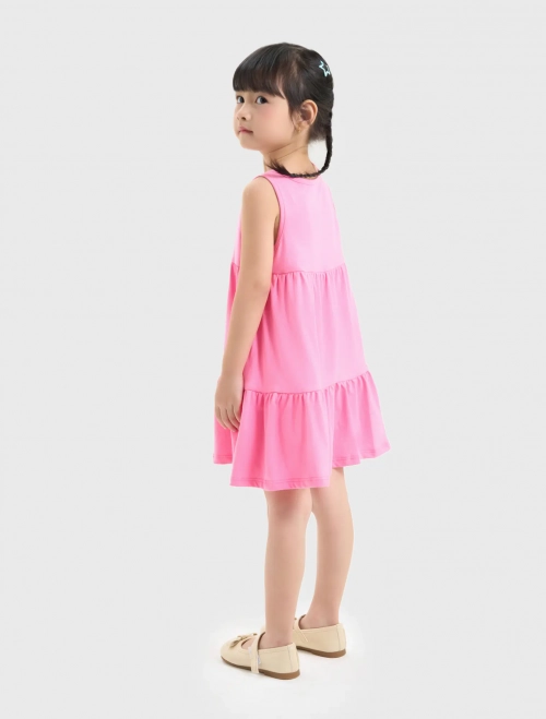 Váy liền bé gái cotton USA có hình in