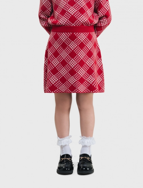 Chân váy len bé gái dáng A