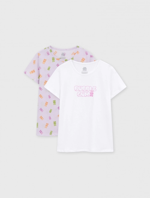 Combo 2 áo mặc nhà bé gái