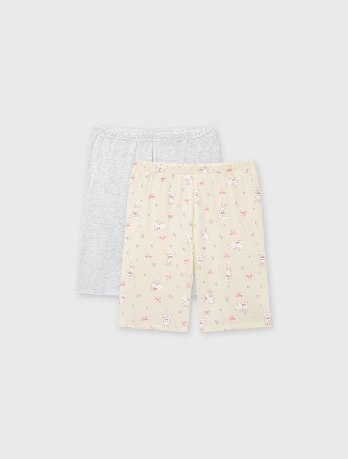 Pack 2 quần legging mặc nhà bé gái