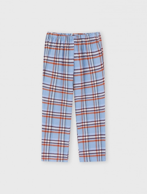 Quần mặc nhà bé gái cotton hoạ tiết kẻ | Oeko-Tex