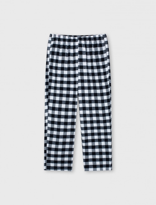 Quần mặc nhà bé gái cotton hoạ tiết kẻ | Oeko-Tex