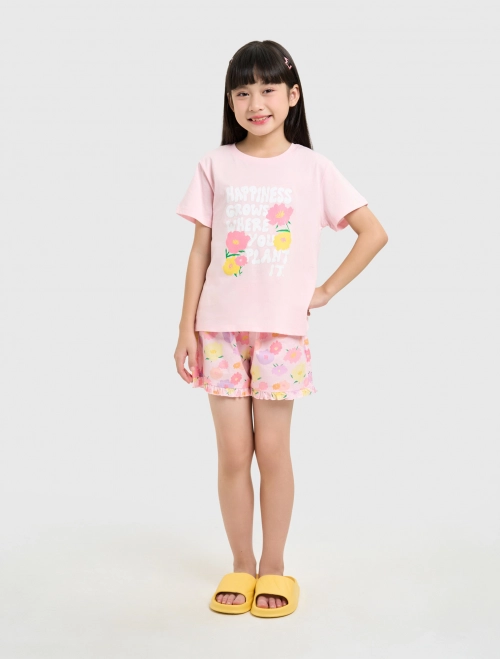 Bộ mặc nhà bé gái