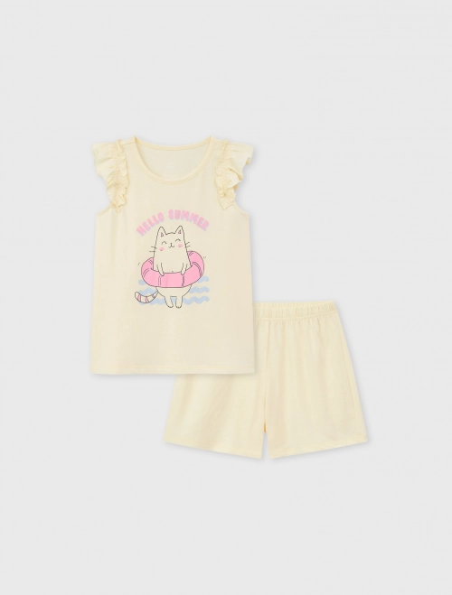 Bộ mặc nhà bé gái