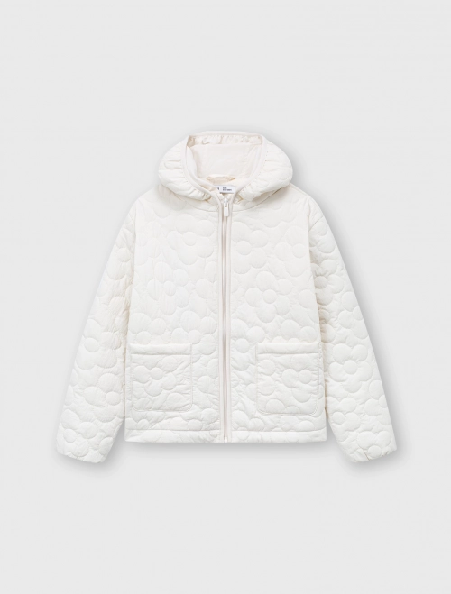 Áo khoác chần bông bé gái