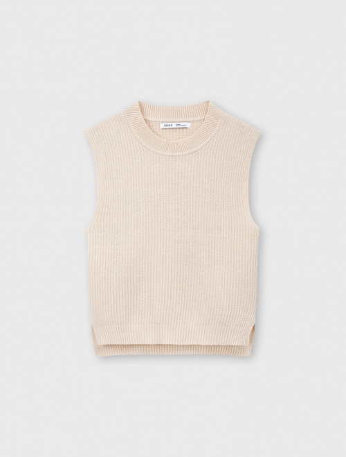 Áo len gilet bé gái