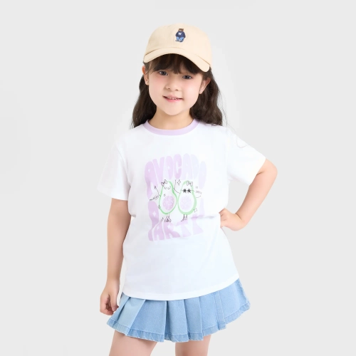 Áo phông bé gái cotton USA có hình in
