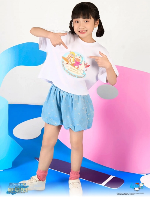 Áo phông bé gái Doraemon