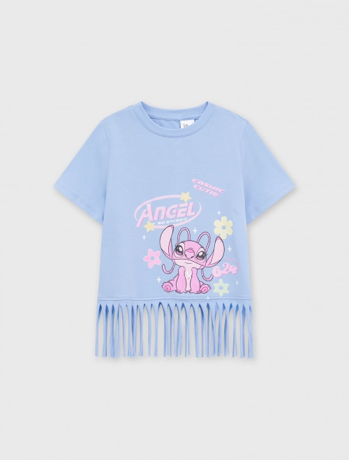 Áo phông bé gái Cotton USA có hình in