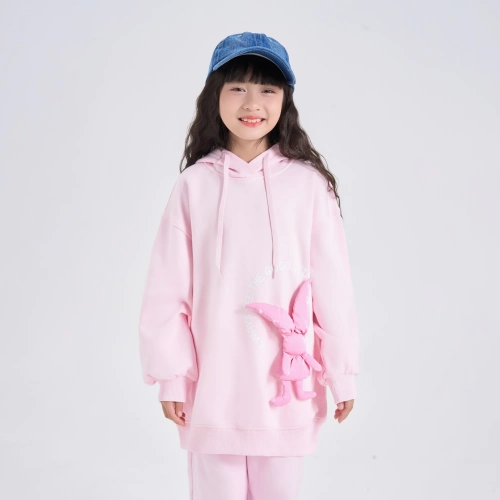 Áo nỉ bé gái có hình in