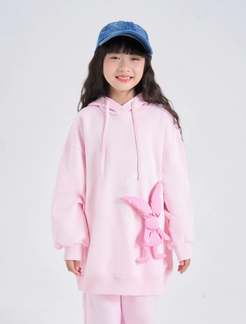 Áo nỉ bé gái có hình in