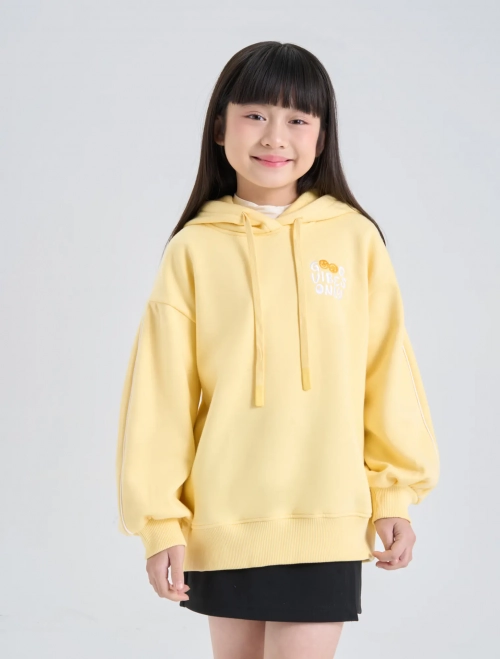 Áo nỉ bé gái có hình thêu
