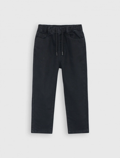 Quần jeans bé trai cạp chun dáng suông