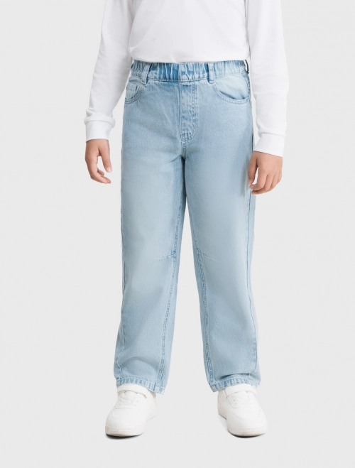 Quần jeans bé trai cotton dáng suông