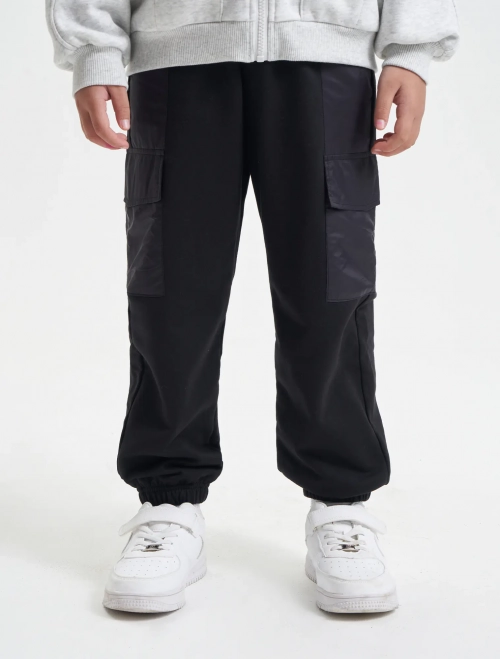 Quần nỉ bé trai cotton USA phối túi gió
