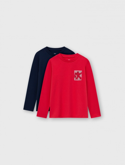 Combo 2 áo mặc nhà bé trai có hình in | Oeko-Tex